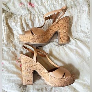 American Rag Cie platform wedge heels